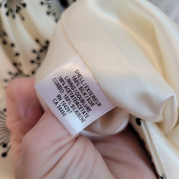 Milly Silk Starburst Deep Plunge Mini Dress Size 2 - Picture 10 of 10